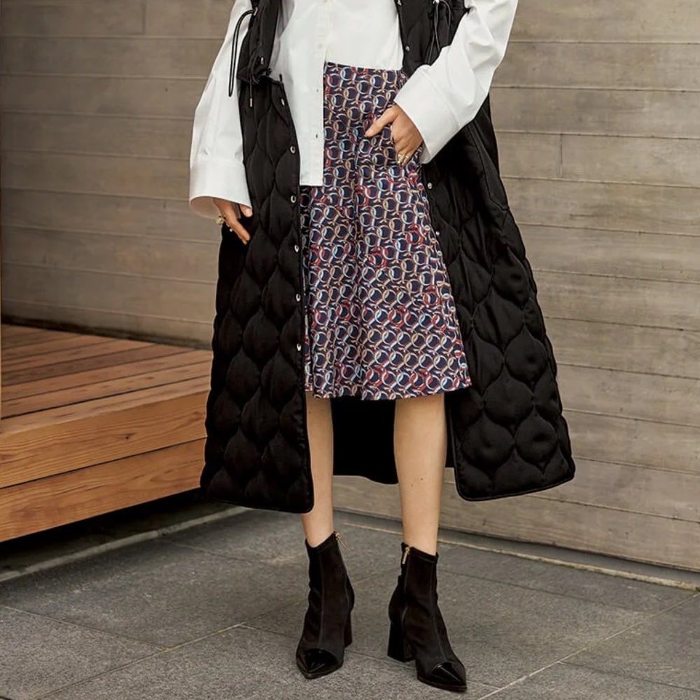ADEAM Chamber flared skirt New